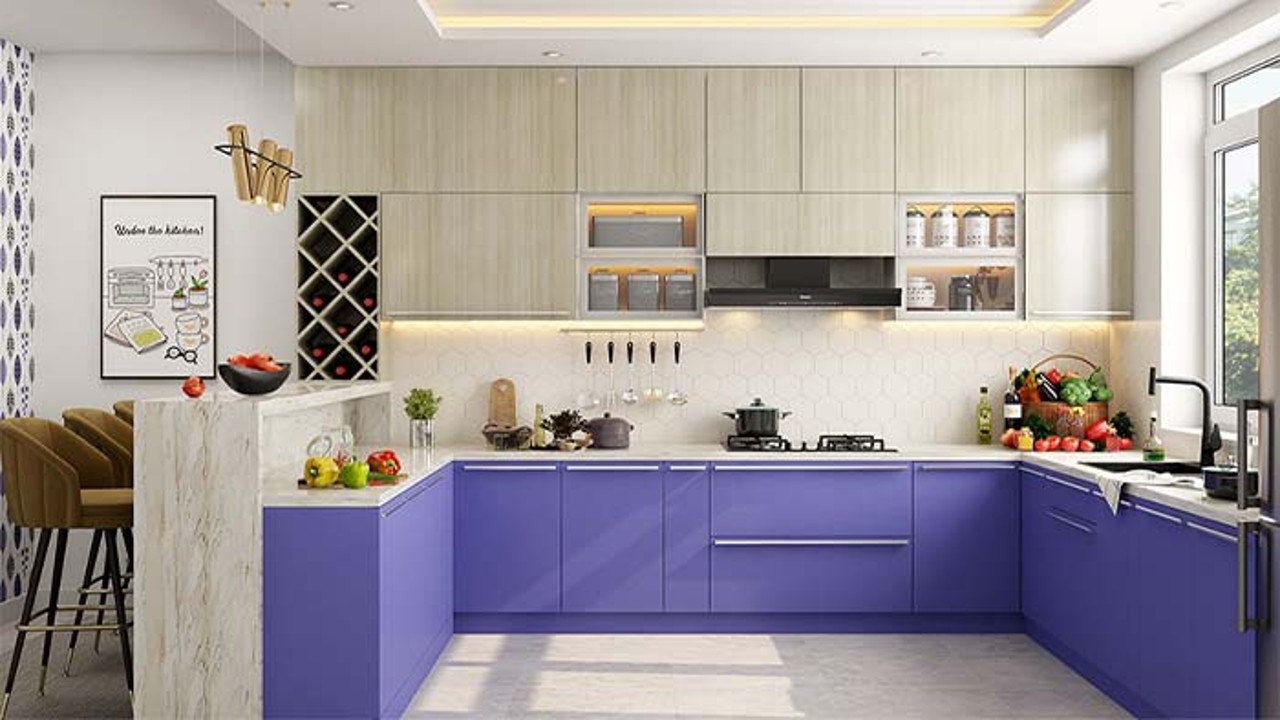 Modular Kitchen Colour Combination Earthy Warmth