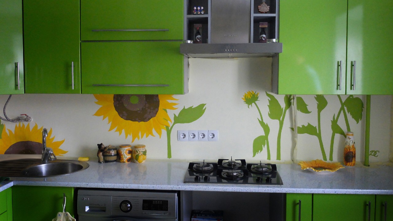 Sunflower kitchen decor Wall Art in kitchen